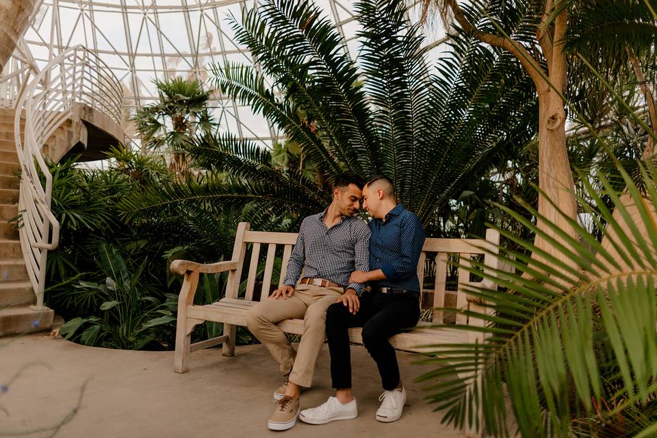 Engaged at Botanical Gardens