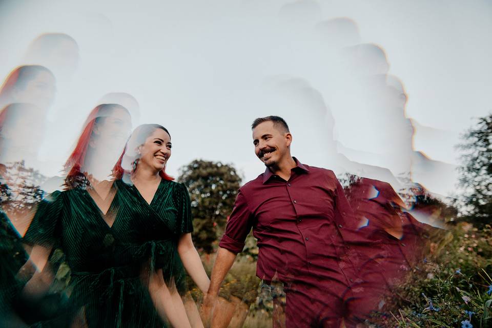 Engaged at Botanical Gardens