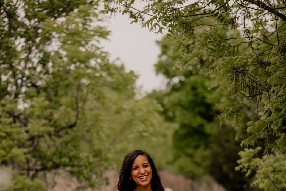 Misty outdoor elopement