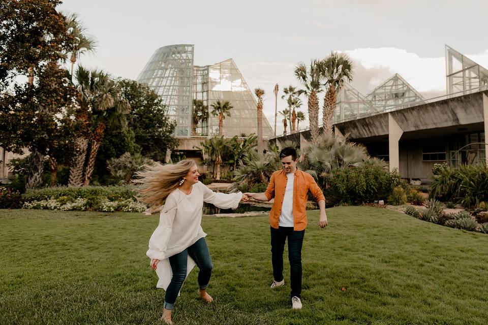 Engaged at Botanical Gardens