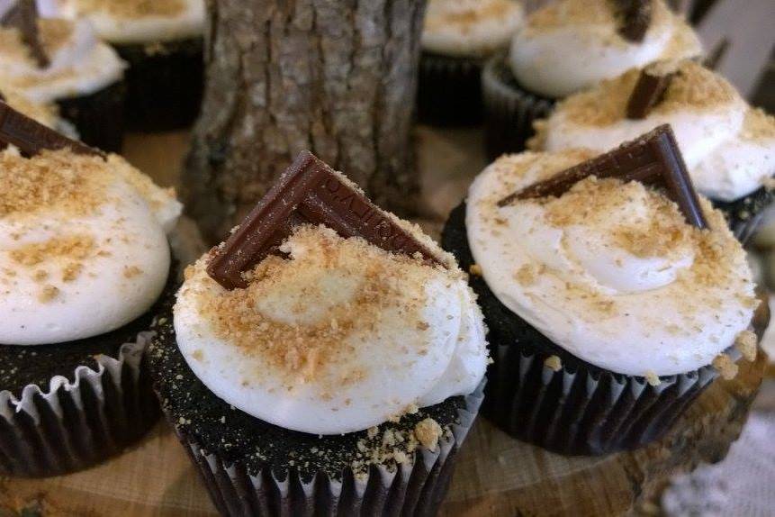 S'mores cupcakes