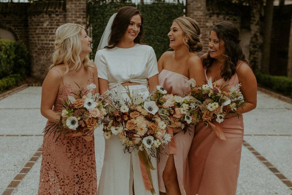 Bridal Party Fall Florals