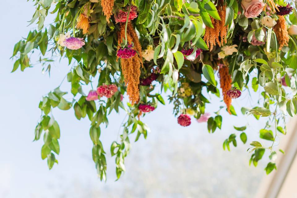 Floral chandelier