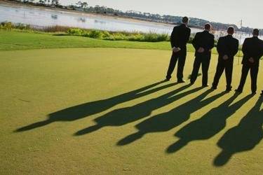 Groomsmen shadow