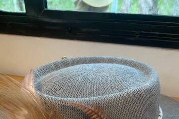 Kandace- Grey Sweater Hat