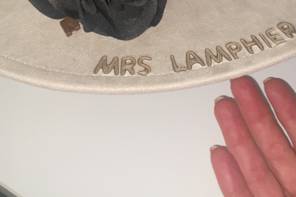 Mrs. Lamphier Cream Suede