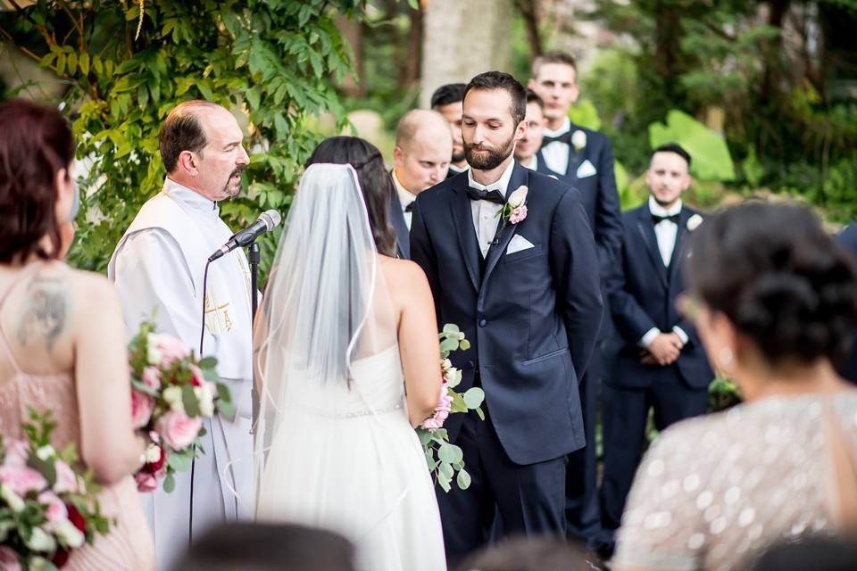 The wedding officiant