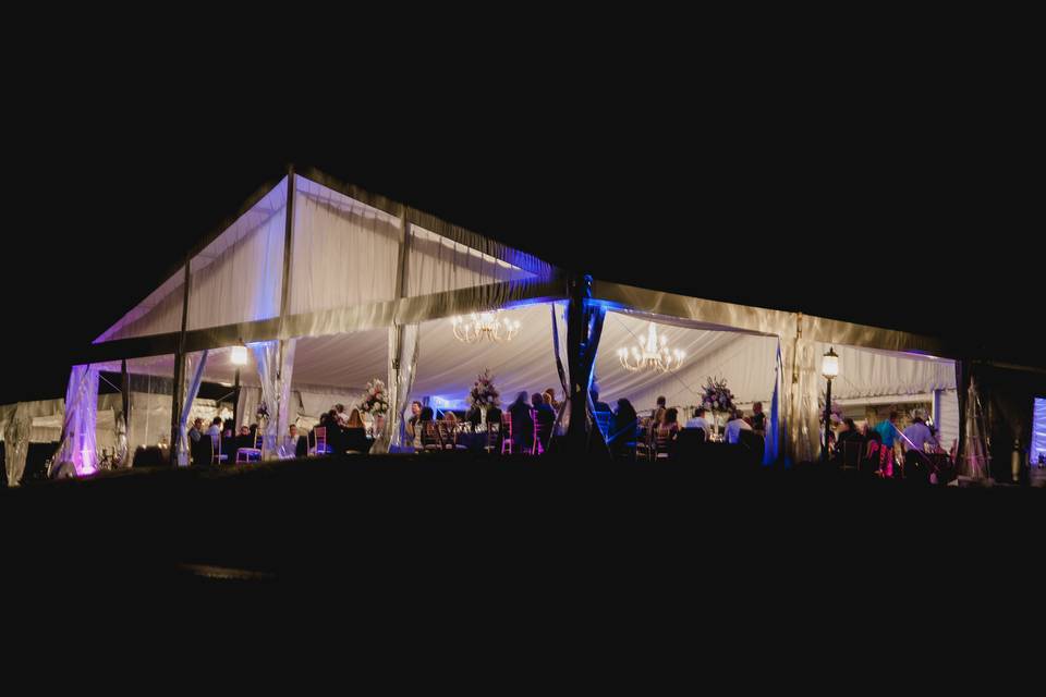 Tented Reception at Night