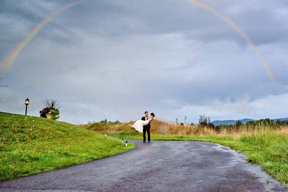 Rainbow Over the Course