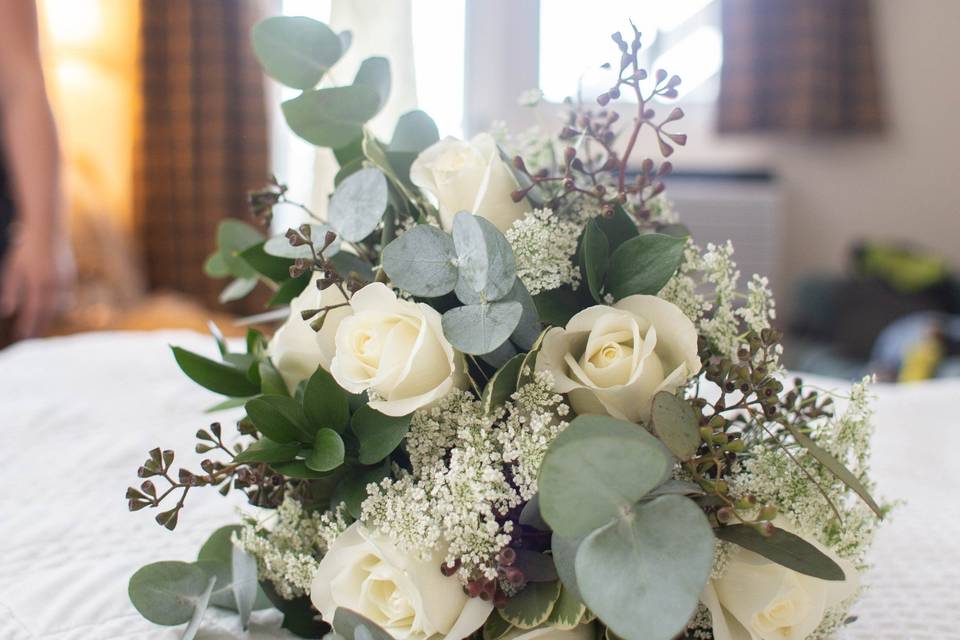 Bouquet in Bridal Penthouse