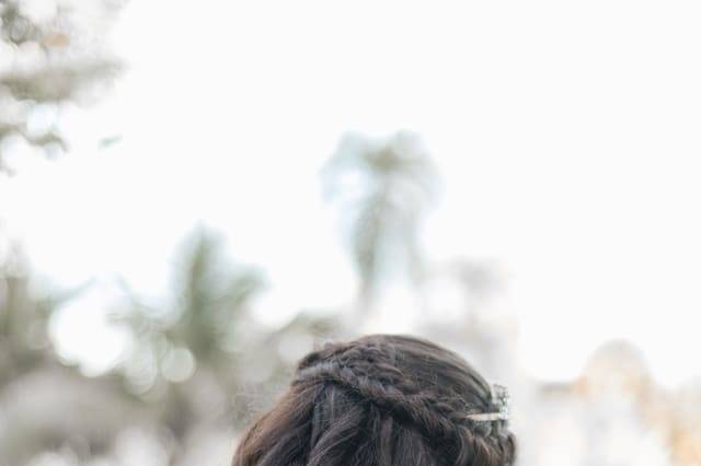 Bridal hairdo