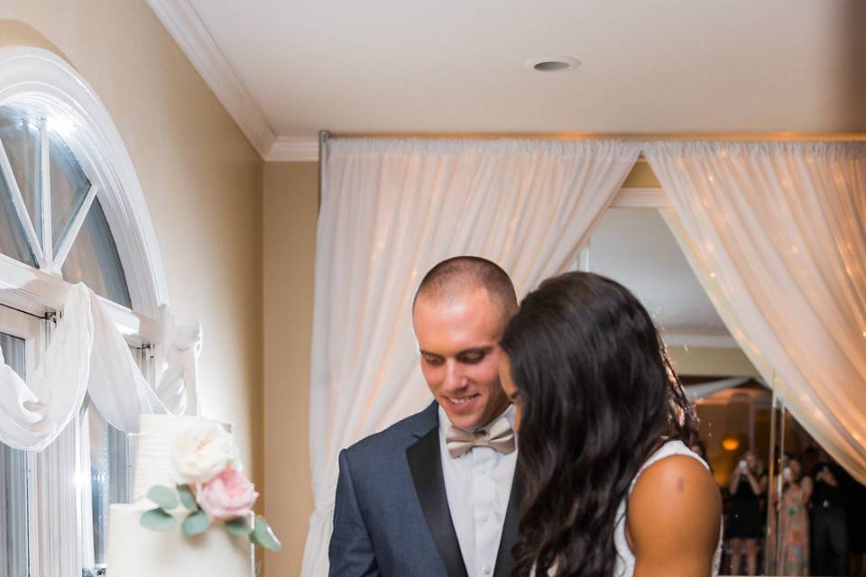 Couple cake cutting