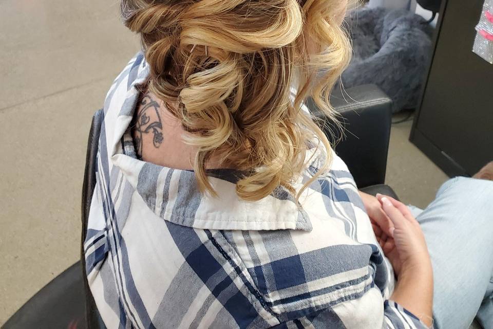 Bridal updo