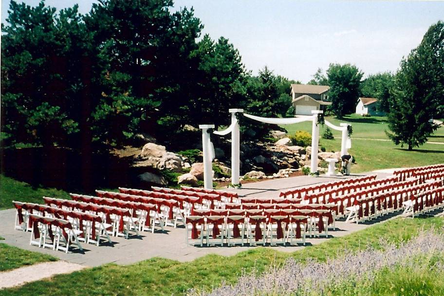 Wedding ceremony area