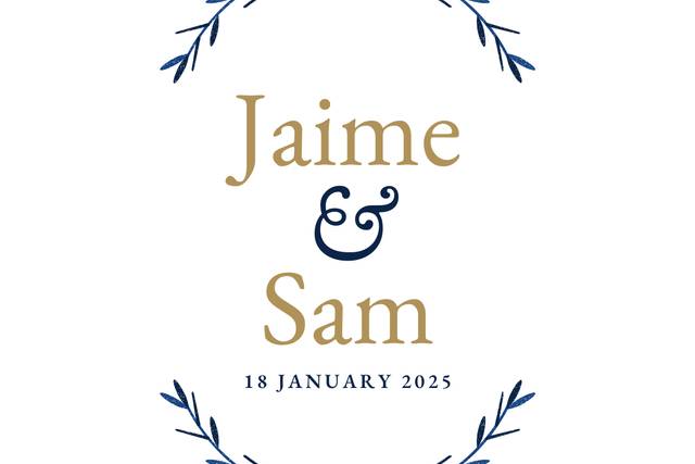 Sample candle label