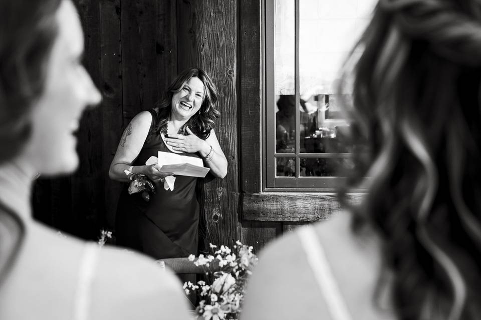 Toast at wedding