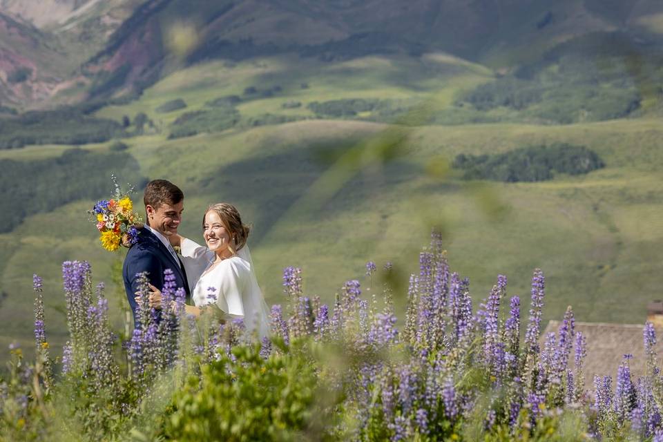 Wildflower wedding photos