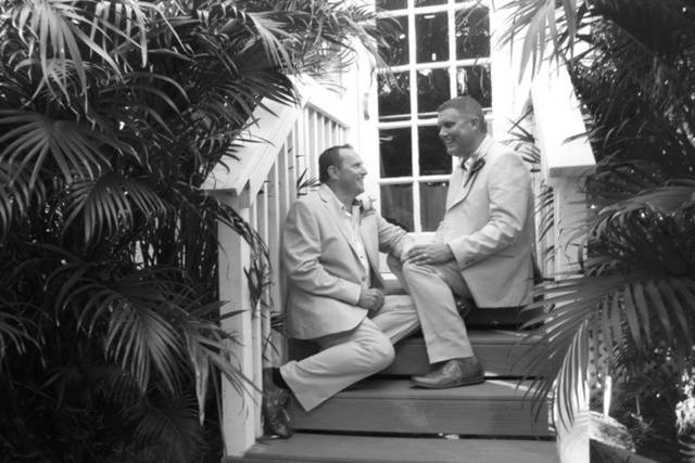 On the steps