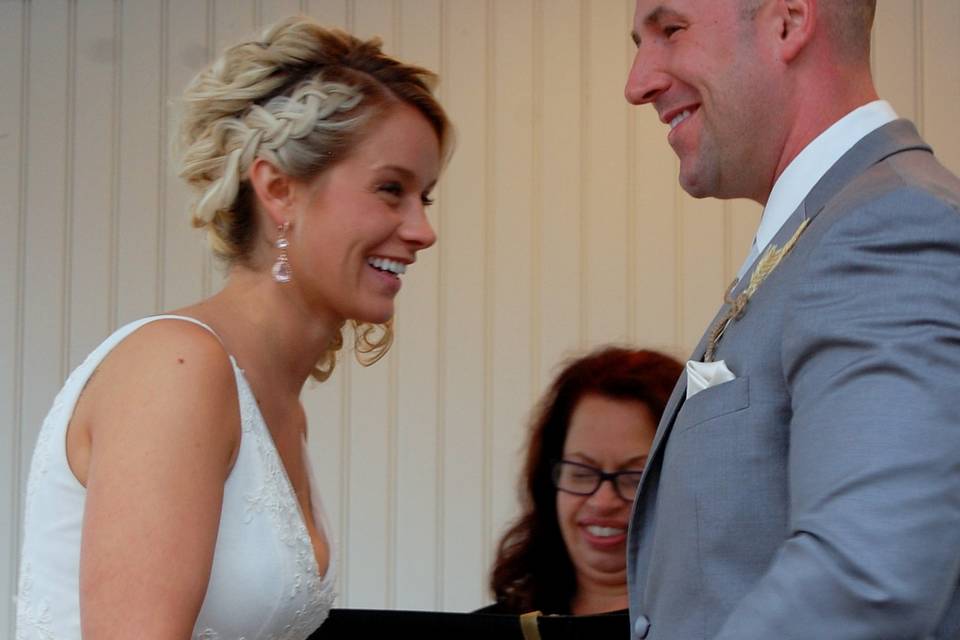 Laughter at the wedding