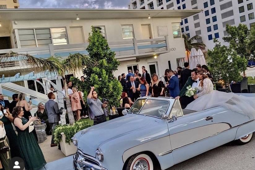 Vintage Getaway Car