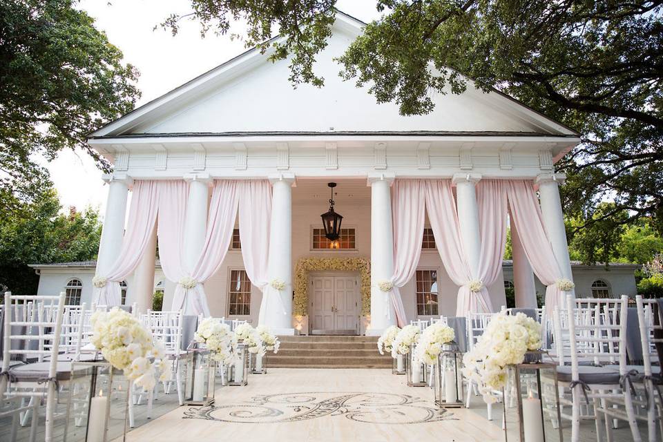 Wedding ceremony area