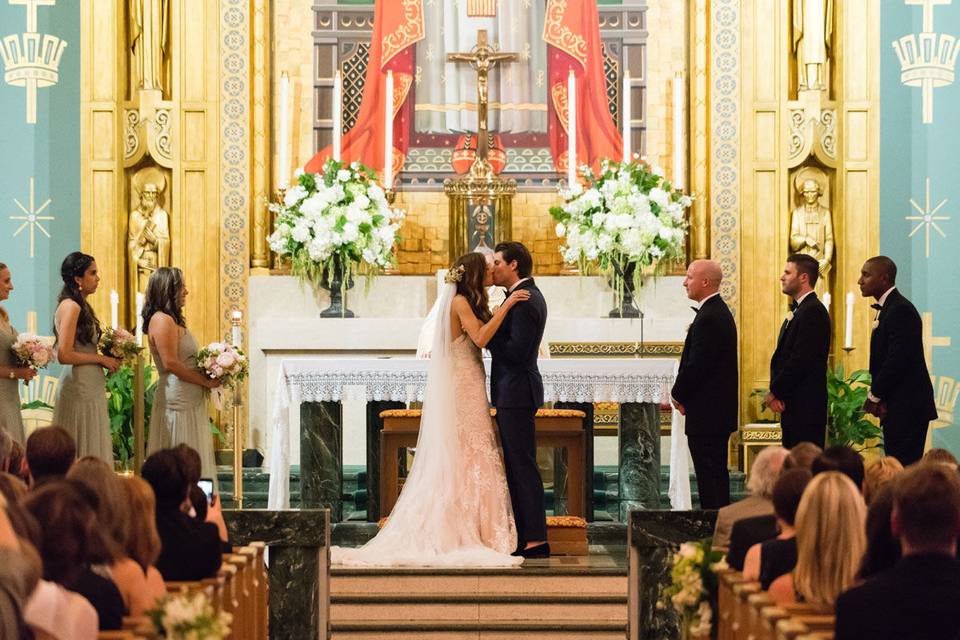 Wedding kiss