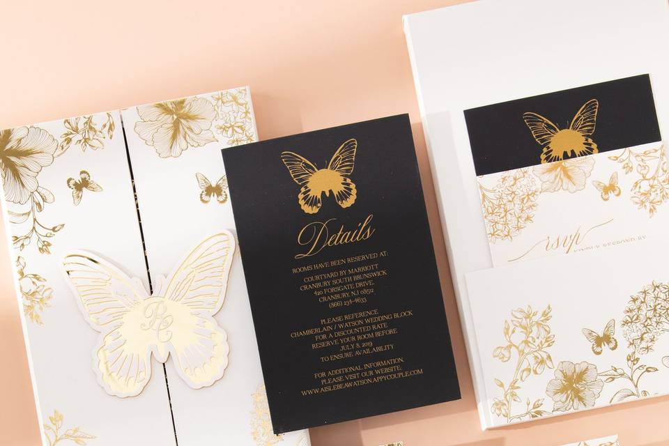 Butterfly invitations