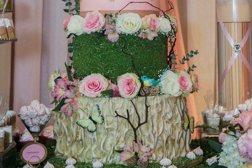 Enchanted forest cake