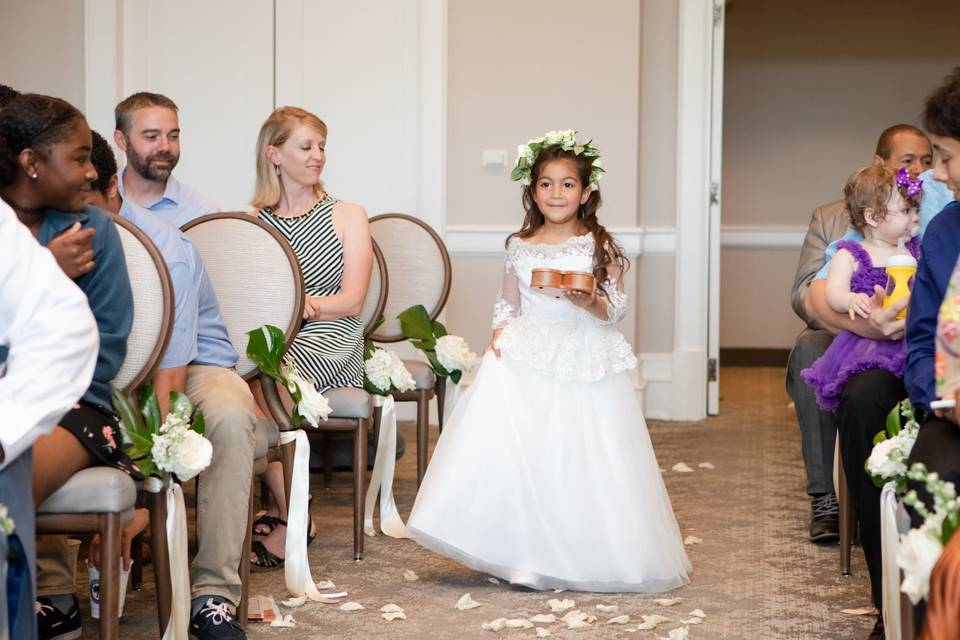 Flower girl crown