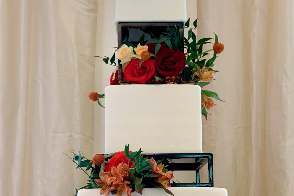 Square Cake with dividers