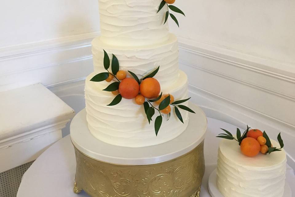 Winter wedding cake