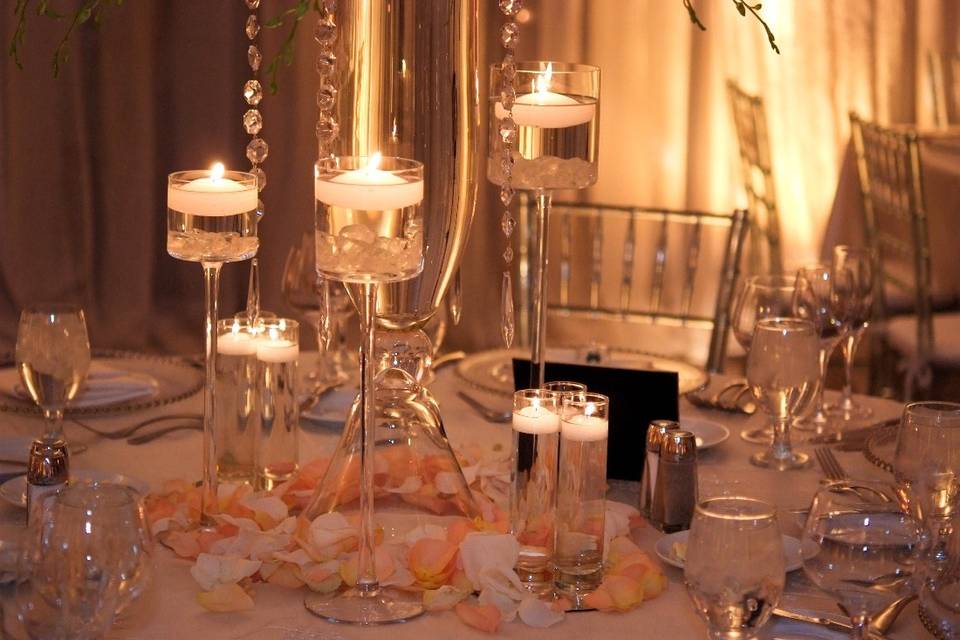 Candle centerpieces