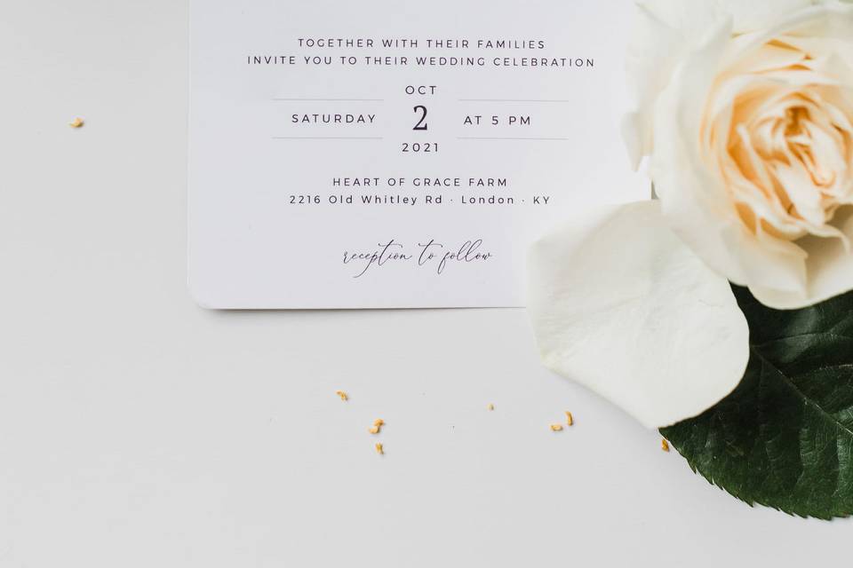 Wedding invitation - Deaton