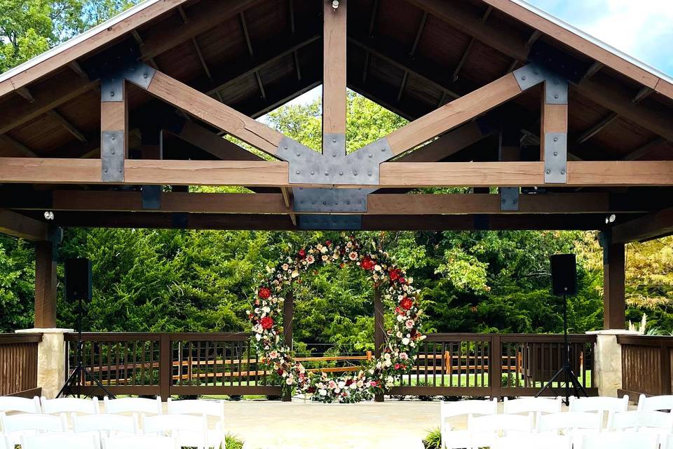 Autumn Blooms infinity arch