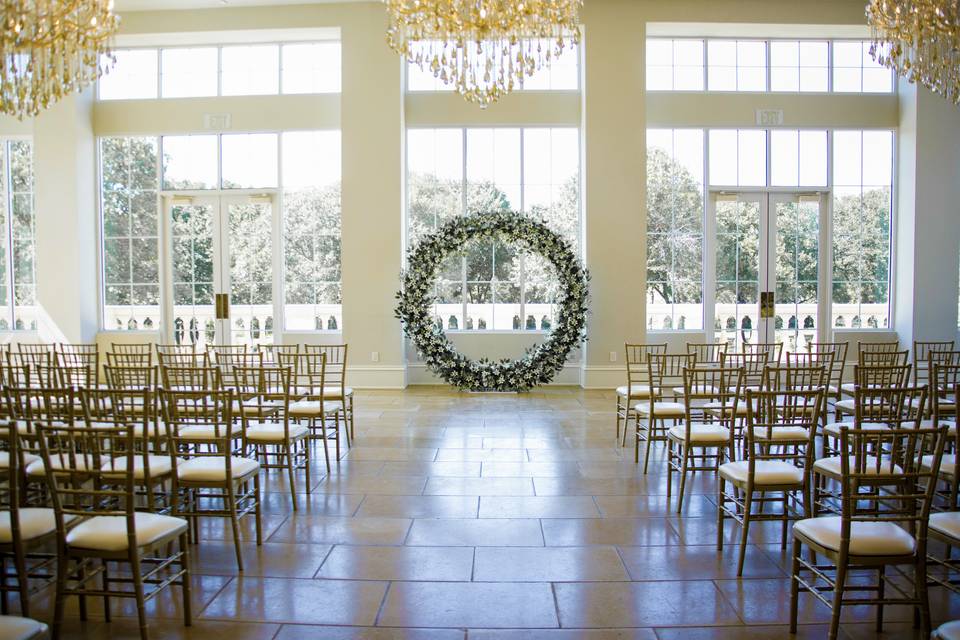 White Lily infinity arch