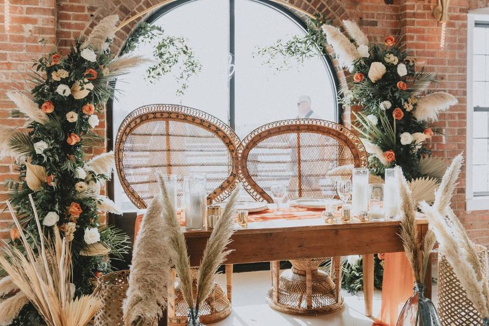 Boho Sweetheart Table