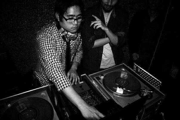 DJ on the turntables