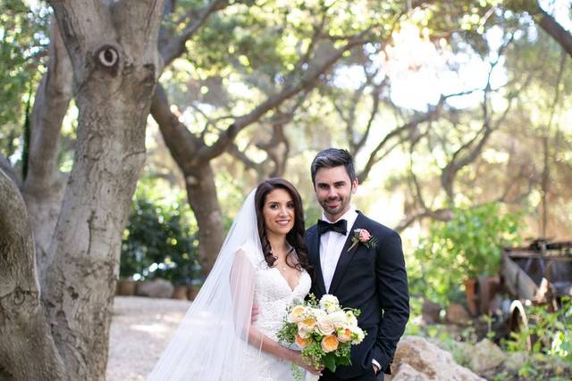 Bride and groom portrait