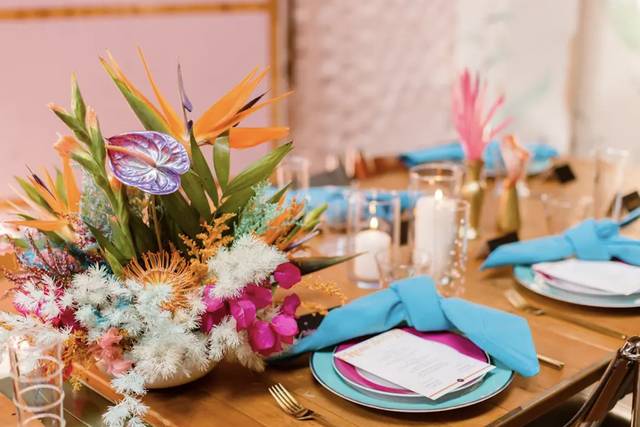 Bright and playful dinner