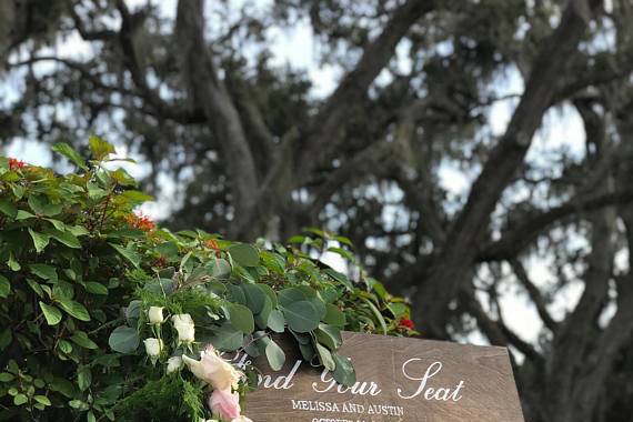 Wood Wedding Seating Chart