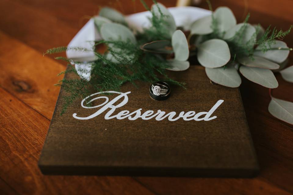 Wood Wedding Reserved Signs