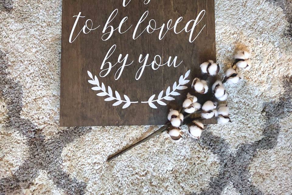 Rustic Wedding Sign