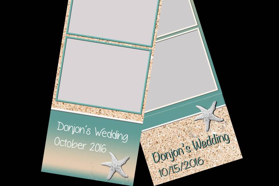 Custom designed photo strips