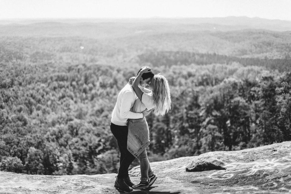 Adventurous engagement session - Katie Bertagnolli Photography