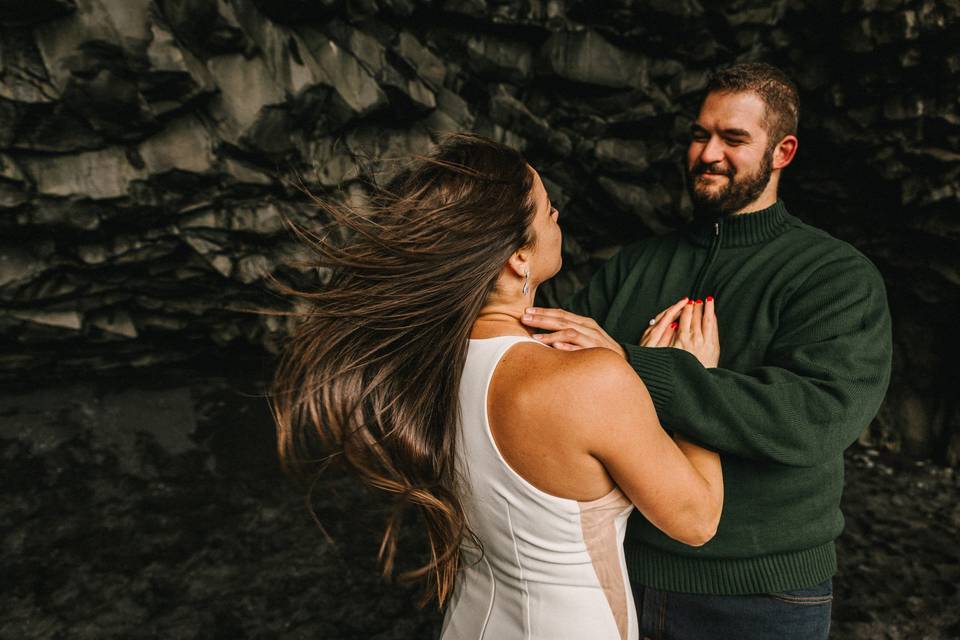 Iceland engagement session