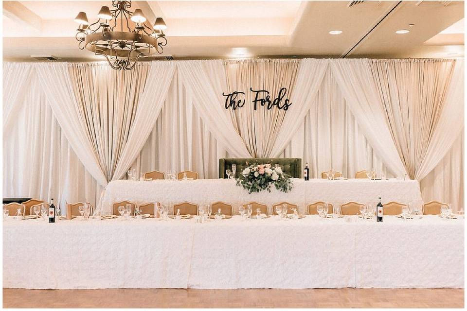 Wedding Party Tables
