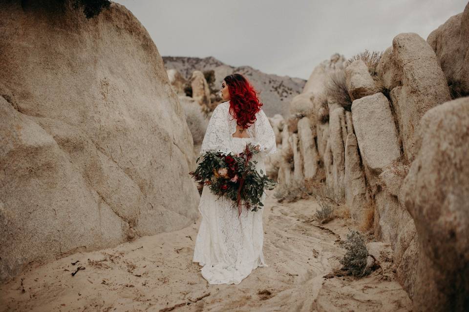 Moon rocks bride
