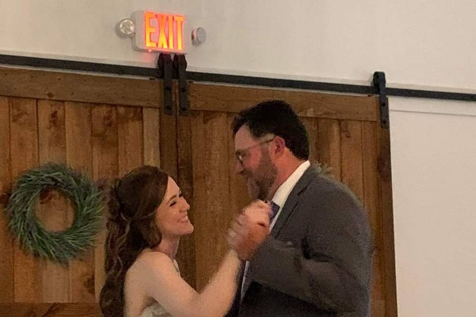 Indoor father-daughter dance