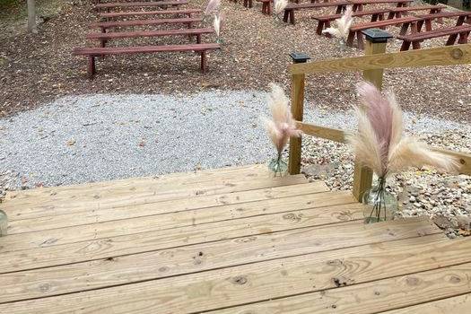 Beautiful outdoor wedding area