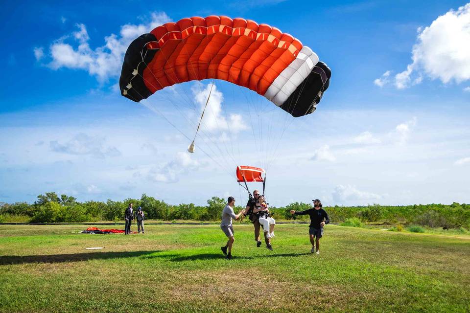 Skydiving Wedding